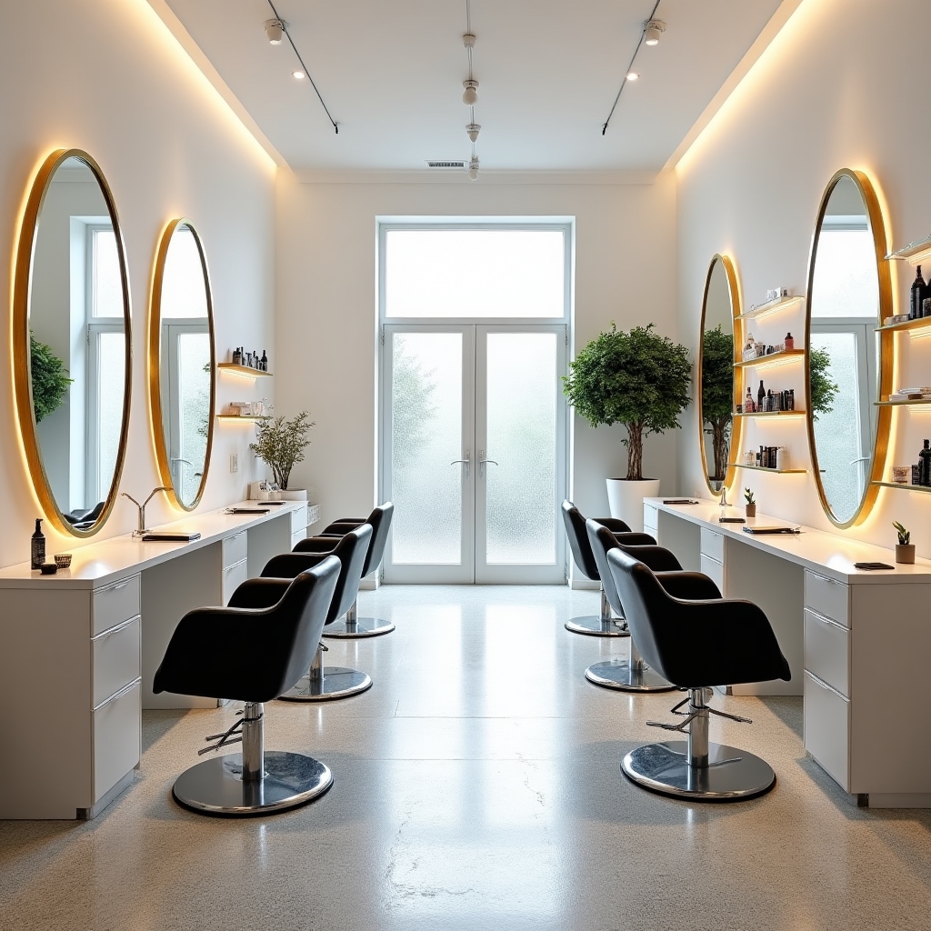 Interior salon de înfrumusețare curat și elegant